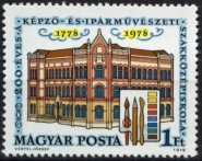 Známka Maďarsko 1978, 200 rokov školy umenia, IPARMŰVÉSZETI SZAK - Kliknutím na obrázok zatvorte -